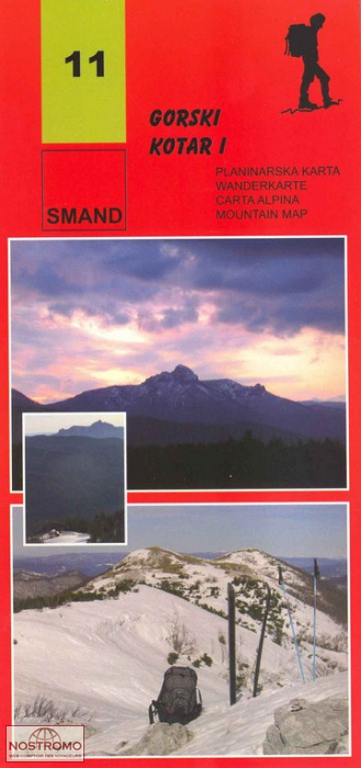 11 GORSKI KOTAR 1 | carte de randonnée Smand