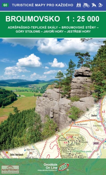 BROUMOVSKO - 60 | Geodezie On Line hiking map