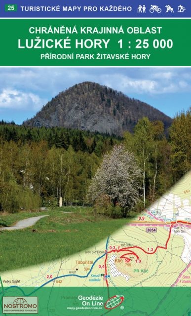 LUŽICKÉ HORY - 25 | Geodezie On Line hiking map
