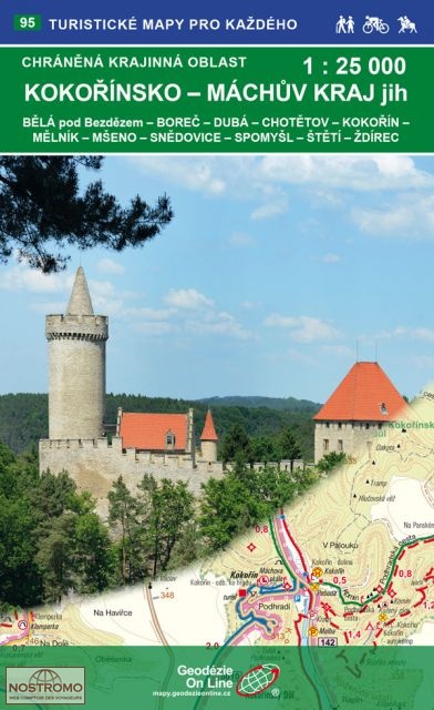 CHKO KOKOŘÍNSKO - MÁCHŮV KRAJ JIH -  95 | Geodezie On Line hiking map