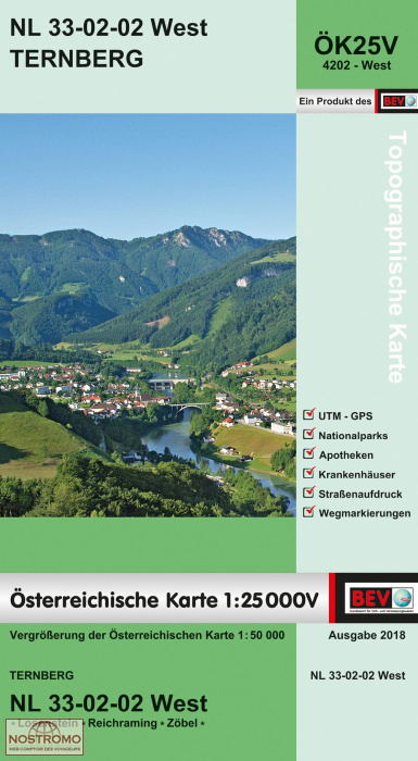 4202-WEST TERNBERG | carte topographique BEV