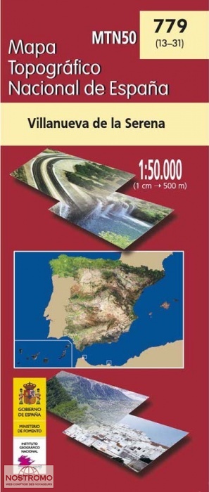 779 VILLANUEVA DE LA SERENA | carte topographique CNIG