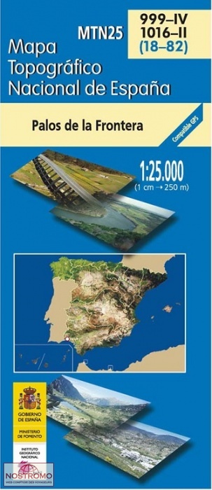 0999-4/1016-2 PALOS DE LA FRONTERA | carte topographique CNIG