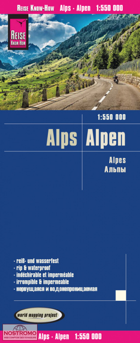 ALPES | carte routière Reise Know-How
