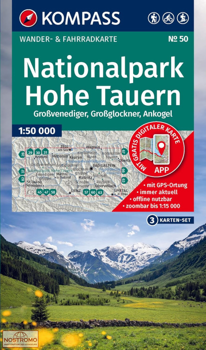 NATIONALPARK HOHE TAUERN 50 | Kompass hiking maps