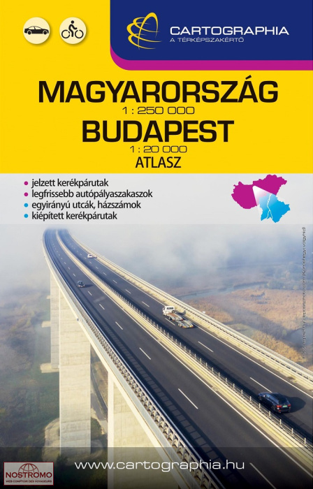 HONGRIE - BUDAPEST | atlas routier Cartographia
