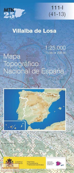 111-1 VILLALBA DE LOSA | carte topographique CNIG