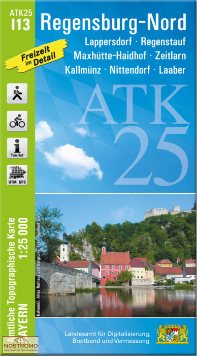 ATK25 - I13 REGENSBURG NORD | LDBV hiking map