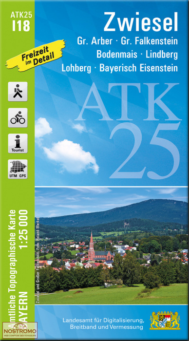 ATK25 - I18 ZWIESEL | LDBV hiking map