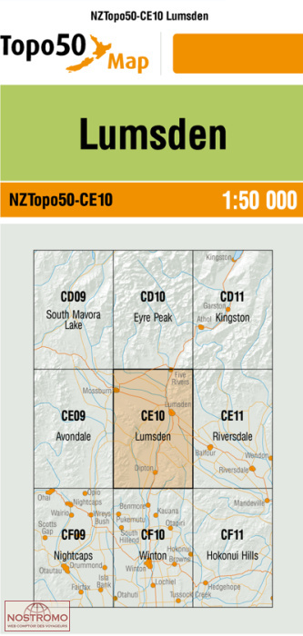 CE10 LUMSDEN | carte topographique LINZ