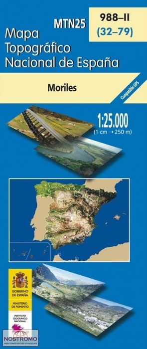 0988-2 MORILES | carte topographique CNIG