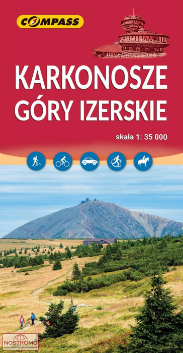 KARKONOSZE I GÓRY IZERSKIE | carte de randonnée Compass