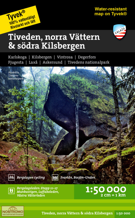 TIVEDEN, NORRA VÄTTERN & SÖDRA KILSBERGEN | Calazo hiking map