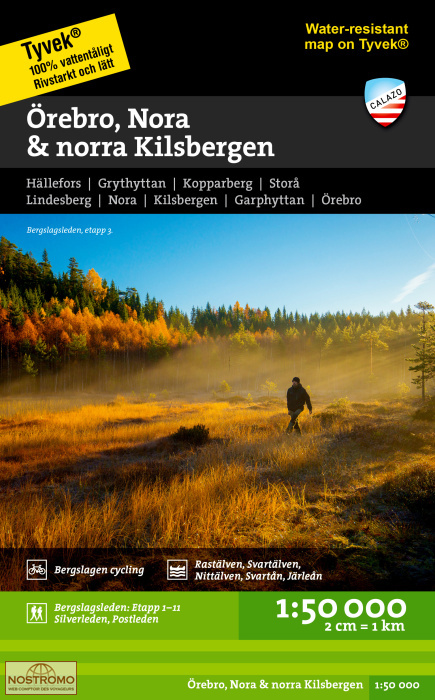 ÖREBRO, NORA & NORRA KILSBERGEN | carte de randonnée Calazo