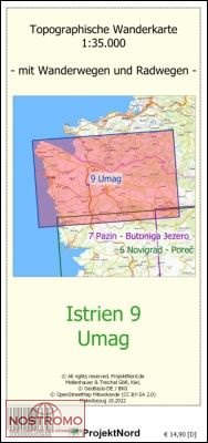 ISTRIE 9 :  UMAG | carte topographique Projektnord