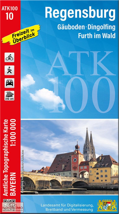 ATK100 - 10 REGENSBURG | carte touristique LDBV