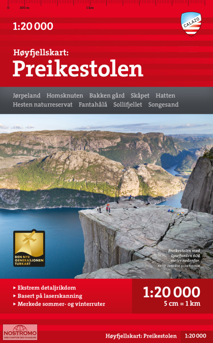PREIKESTOLEN | Calazo hiking map