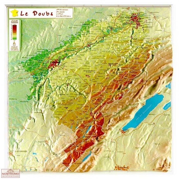 DOUBS | Géorelief relief map