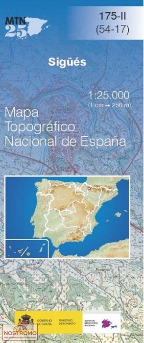 175-2 SIGÜÉS | carte topographique CNIG