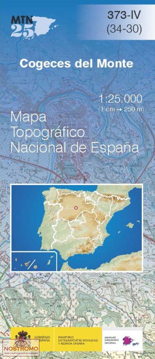373-3 MONTEMAYOR DE PILILLA | carte topographique CNIG