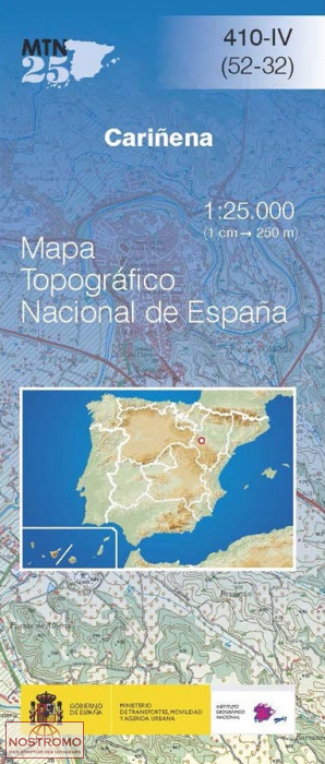 410-4 CARINENA | carte topographique CNIG