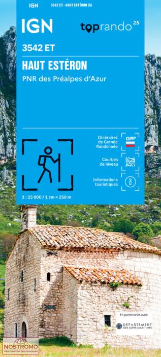 3542ET HAUT ESTÉRON | IGN hiking map
