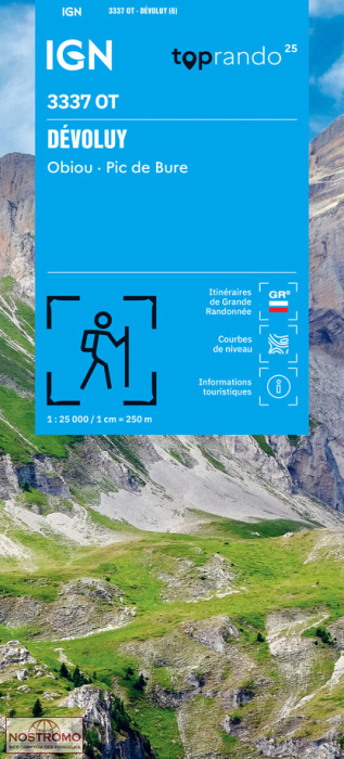 3337OT DÉVOLUY | IGN hiking map
