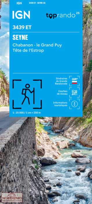 3439ET SEYNE | IGN hiking map