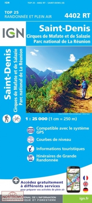 4402RT SAINT-DENIS | carte de randonnée IGN