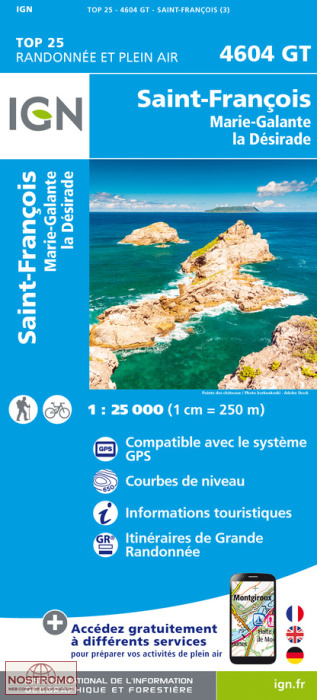 4604GT SAINT-FRANÇOIS | IGN hiking map