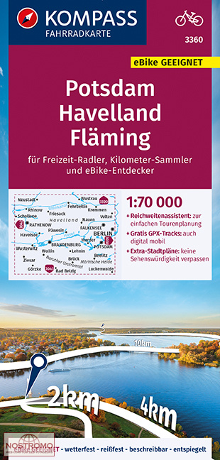 3360 POTSDAM - HAVELLAND - FLÄMING | Kompass cycling map
