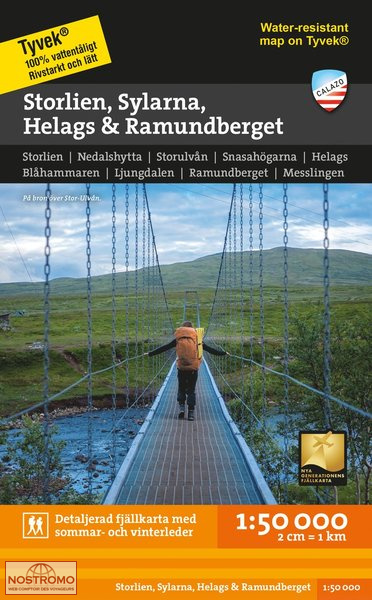 STORLIEN - SYLARNA - HELAGS - RAMUNDBERGET | Calazo hiking map