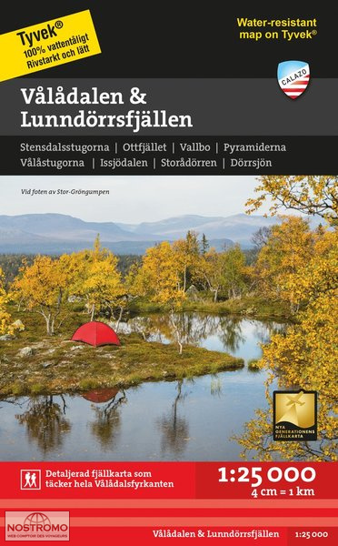 VÅLÅDALEN & LUNNDÖRRSFJÄLLEN | Calazo hiking map
