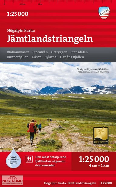 JÄMTLANDSTRIANGELN | carte de randonnée Calazo