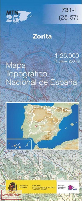 731-1 ZORITA | carte topographique CNIG