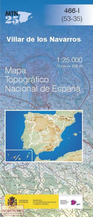 466-1 VILLAR DE LOS NAVARROS | carte topographique CNIG