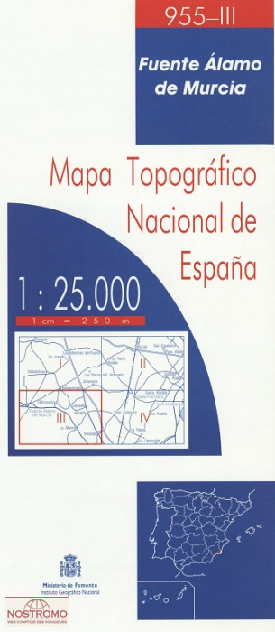 955-3 FUENTE ÁLAMO DE MURCIA | carte topographique CNIG