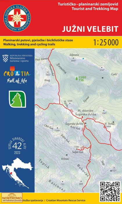 41 JUŽNI VELEBIT | HGSS hiking map