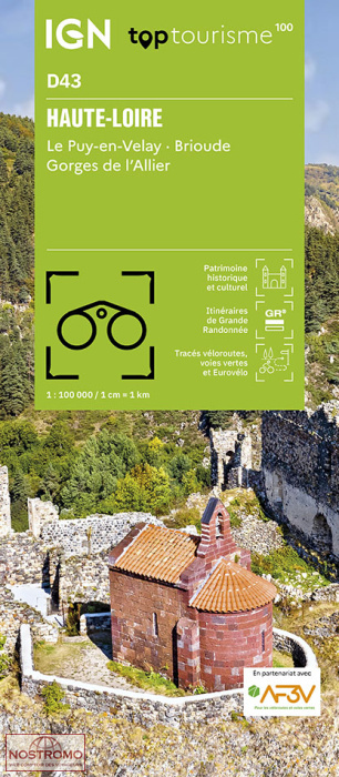D43 HAUTE-LOIRE | carte touristique IGN