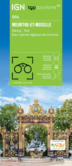 D54 MEURTHE-ET-MOSELLE | IGN travel map