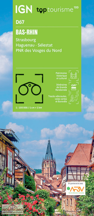 D67 BAS-RHIN | carte touristique IGN