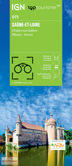 D71 SAÔNE-ET-LOIRE | IGN travel map