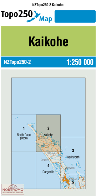 02 KAIKOHE | carte topographique LINZ