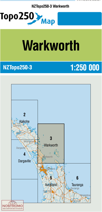 03 WARKWORTH | carte topographique LINZ