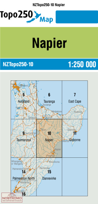 10 NAPIER | carte topographique LINZ