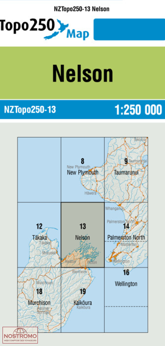 13 NELSON | carte topographique LINZ