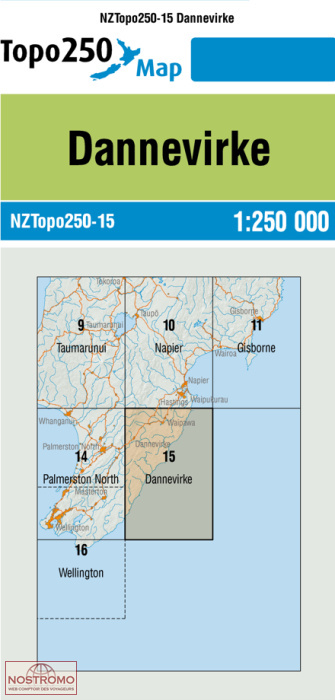 15 DANNEVIRKE | carte topographique LINZ