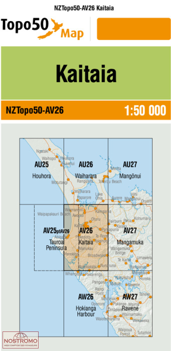 AV26 KAITAIA | carte topographique LINZ