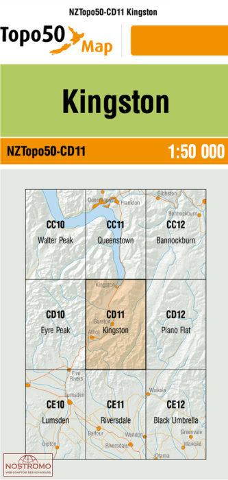 CD11 KINGSTON | carte topographique LINZ