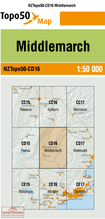 CD16 MIDDLEMARCH | carte topographique LINZ